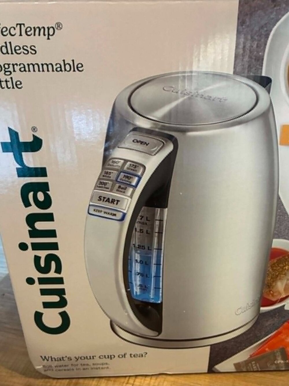 Cuisinart PerfecTemp 1.7-Liter 1500-Watt Stainless Steel Cordless Programmable K
